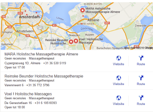 Holistische Massagetherapie Almere - Mara op de kaart!