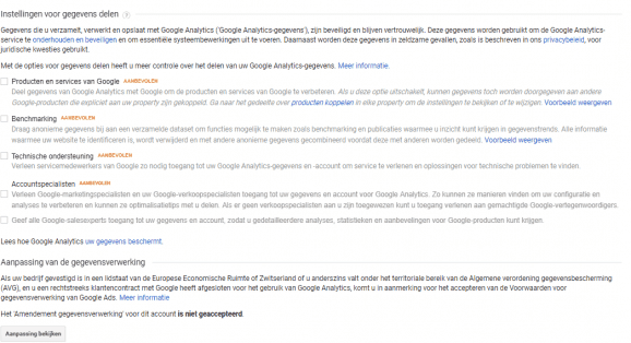 Google Analytics & AVG 1 Google Analytics Privcay vriendelijk instellen voor AVG
