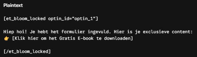 Handleiding: Exclusieve content vergrendelen met een Bloom Locked Content Opt-in 1 Locked content optin » SoPressed Wordpress Divi & More